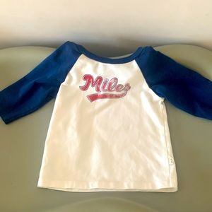3/4 jersey tee